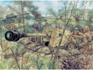 Italeri figúrky – WWII – GERMAN PAK40 AT GUN 