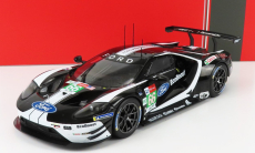 Ixo-models Ford usa Gt Ford Ecoboost 3.5l Turbo V6 Team Ford Chip Ganassi Uk N 66 6th Lmgte Pro Class 24h Le Mans 2019 S.muicke - O.pla - B.johnson 1:18 Black White