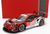 Ixo-models Porsche 911 991-2 Gt3 R Team Pfaff Motorsport N 9 Gtd Pro Class 24h Daytona 2022 F.nasr - M.campbell - M.jaminet 1:18 Červená čierna strieborná