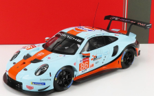 Ixo-models Porsche 911 991 Rsr 4.0l Team Gulf Racing N 86 24h Le Mans 2018 Michael Wainwright - Ben Barker - Alex Davison 1:18 Light Blue Orange