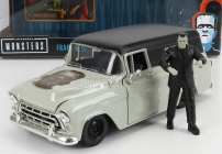 Jada Chevrolet Suburban s figúrkou Frankensteina 1957 1:24 sivá čierna