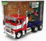 Jada Peterbilt 352 Tractor Truck 3-assi 1979 - Optimus Prime Transformers Movie 1:24 Červená Modrá