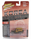 Johnny lightning Jeep Willys Military Korea 1945 1:64 Vojenská zelená