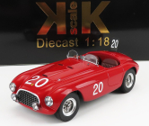 Kk-scale Ferrari 166mm 2.0l V12 N 20 Winner Spa Francorchamps 1949 L.chinetti - J.lucas 1:18 Červená