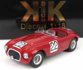 Kk-scale Ferrari 166mm Barchetta 2.0l V12 Spider Team Peter Mitchell-thomson N 22 Winner 24h Le Mans 1949 L.chinetti - L.selsdson 1:18 Red