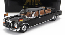 Kk-scale Mercedes benz S-class 600 Pullman (w100) Landaulet Semiconvertible Queen Elizabeth Ii - Kurt Georg Kiesinger 1965 1:18 Black