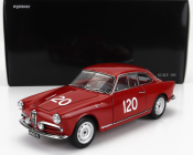 Kyosho Alfa romeo Giulietta Sv Sprint Veloce N 120 Mille Miglia 1956 G.becucci - P.cazzato 1:18 červená