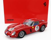 Kyosho Ferrari 250 Gto 3.0l V12 Coupe Team Pierre Noblet N 19 2nd 24h Le Mans 1962 J.guichet - P.noblet 1:18 Červená Biela Modrá