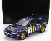 Kyosho Subaru Impreza 555 Repsol N 5 Winner Rally Montecarlo 1995 C.sainz - L.moya 1:18 Modrá Žltá
