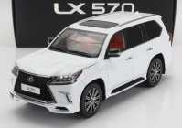 LCD model Lexus Lx570 2022 1:18 biely