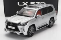 LCD model Lexus Lx570 2022 1:18 strieborný