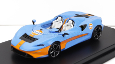 LCD model Mclaren Elva Gulf Livery 2020 1:64 Svetlo modrá oranžová