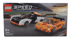 Lego Mclaren Lego Speed Champion - Solus Gt 2023 + F-1 Lm 1995 - 581 Pezzi - 581 dielikov Biela oranžová