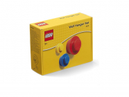 LEGO vešiak na stenu (3 ks) – žltá, modrá, červená