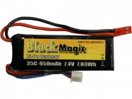 LiPol Black Magic 7.4V 950mAh 35C JST Blade CX2