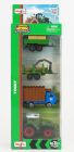 Maisto Fendt Set 4x 209 Vario Tractor 2022 – Truck – Trailer 1:64 zeleno-modro-hnedá