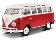 Maisto Volkswagen Van Samba 1:25 biela/červená