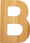 Malá noha Bamboo písmeno B