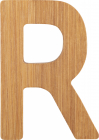 Malá noha Bambusové písmeno R