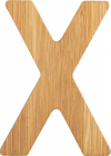 Malá noha Bambusové písmeno X