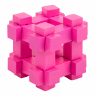 Malá noha Farebné puzzle 1ks ružová kocka