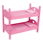 Malá poschodová posteľ pre bábiky ružová - poškodený obal