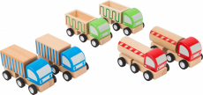 Malé drevené nákladné auto 1 kus červené