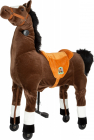 Malý nožný pohyblivý detský jazdecký kôň na kolieskach Blesk