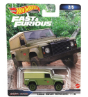 Mattel hot wheels Land rover Defender 110 1999 - Fast & Furious 1:64 Vojenská zelená