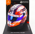 Mini prilba Schuberth prilba Casco Prilba F1 Nico Hulkenberg Team Moneygram Haas N 27 Sezóna 2023 1:4 Biela oranžová fialová