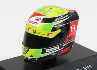Mini prilba Schuberth prilba F2 Prilba Dallara Team Prema Racing N 9 Sezóna Mick Schumacher 2019 1:4 Žltá Zelená Červená Čierna