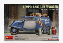 Miniart Tempo A400 Lieferwagen 3-kolesový rozvoz mlieka 1962 1:35 /