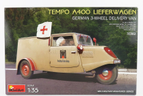 Miniart Tempo A400 Van Lieferwagen 3-kolesová sanitka Vojenská 1962 1:35 /