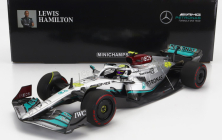 Minichamps Mercedes gp F1 W13e Team Mercedes-amg Petronas F1 N 44 Španielsko Gp 2022 Lewis Hamilton 1:18 Strieborná zelená