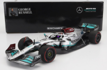 Minichamps Mercedes gp F1 W13e Team Mercedes-amg Petronas F1 N 63 Spain Gp 2022 George Russel 1:18 Strieborná zelená