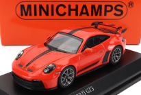 Minichamps Porsche 911 992 Gt3 Coupe 2021 1:64 oranžová čierna