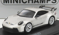 Minichamps Porsche 911 992 Gt3 Coupe 2021 1:64 strieborná