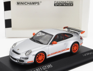 Minichamps Porsche 911 997 Gt3 Rs Coupe 2006 1:43 strieborná oranžová