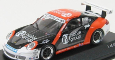 Minichamps Porsche 911 Gt3 N 19 Cup Carrera Cup Asia Macau 2007 R. Meins 1:43 Black Orange
