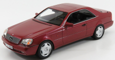 Modely Mercedes benz S-class 600sec Coupe (c140) 1992 1:18 Red Met