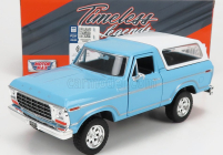 Motor-max Ford usa Bronco Hard-top Closed 1978 1:24 Light Blue White