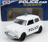 Motor-max Mini Cooper Police 1965 1:43 biely