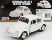 Motor-max Volkswagen Beetle 1967 - 007 James Bond - V tajných službách Jej Veličenstva - Al Servizio Segreto Di Sua Maesta' 1:24 Biela