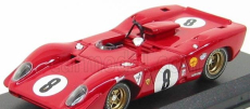 Najlepší model Ferrari 312 P Spider N 8 1000km Spa 1969 Rodriguez - Piper 1:43 Red