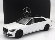 Norev Mercedes Benz S-class S680 Maybach (x223) 4-matic Night Series 2019 1:18 Opalite White Magno Black
