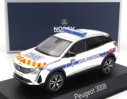 Norev Peugeot 3008 Police Municipale 2023 1:43 Biela modrá červená žltá