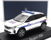 Norev Peugeot 3008 Police Municipale 2023 1:43 bielo modrá