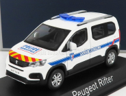 Norev Peugeot Rifter Police Municipale 2019 1:43 Biela modrá červená žltá
