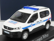 Norev Peugeot Rifter Police Municipale 2019 1:43 bielo modrá