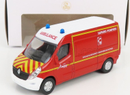 Norev Renault Master Van Ambulance Sapeurs Pompiers Secours 2014 1:64 červená